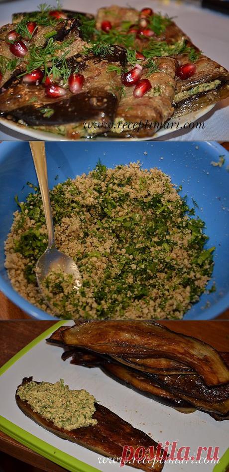 баклажаны-с-орехами-и-зеленью | Рецепты Мари