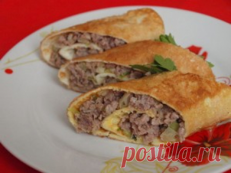 ЯИЧНЫЕ БЛИНЧИКИ С МЯСОМ