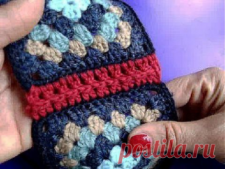 Вязание крючком Урок 235 Соединение мотивов 5 join crochet motifs - YouTube
