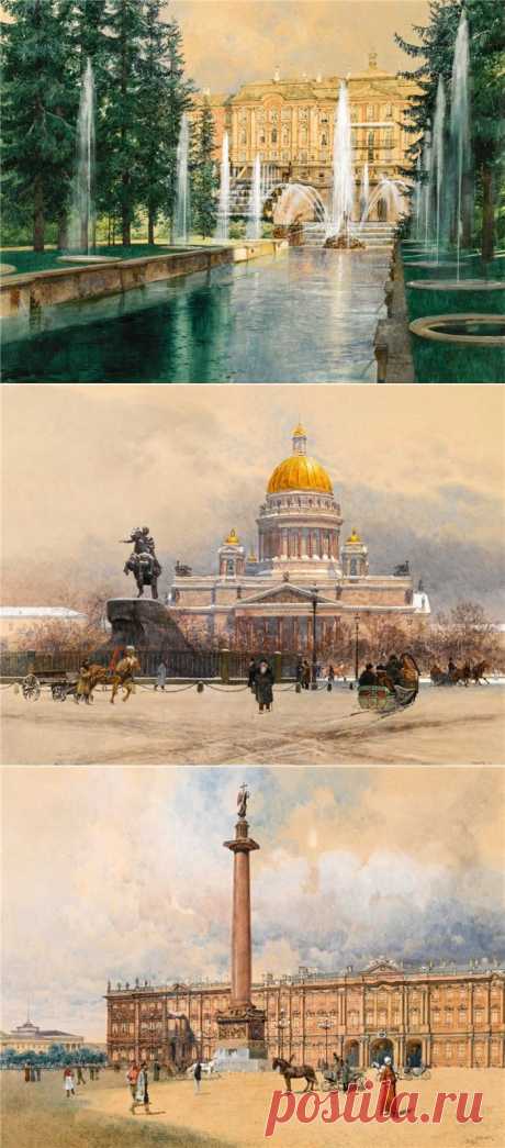 ♥ღ♥Прекрасный старый город Художник Franz Kopallik♥ღ♥