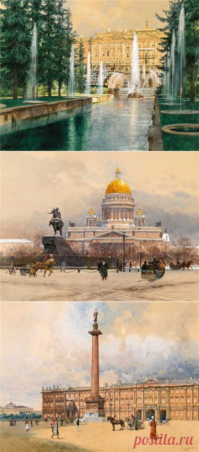 ♥ღ♥Прекрасный старый город Художник Franz Kopallik♥ღ♥