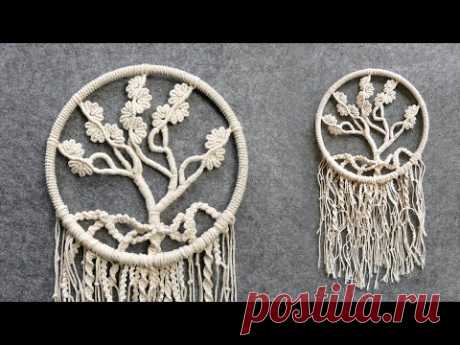 Blooming Tree Of Life Macrame Wall Hanging Tutorial - YouTube