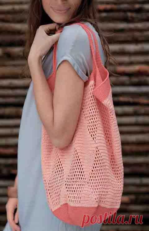 Модные авоськи крючком: схемы вязания и описание
