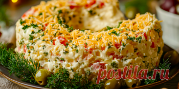 САЛАТ *НОВОГОДНИЙ МЕСЯЦ*