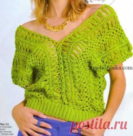 Кофточка из ленточной пряжи крючком. Что можно связать из ленточной пряжи
