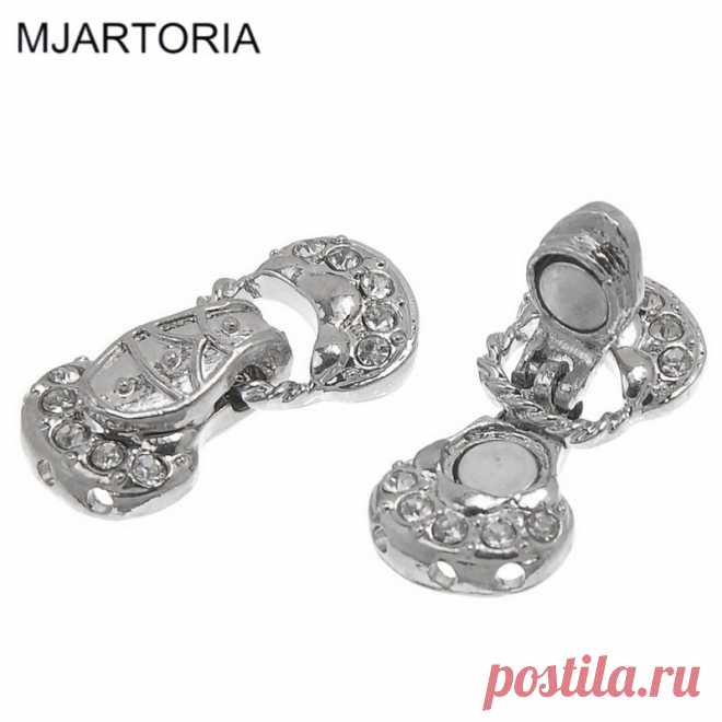 10 Компл. 3 отверстия Серебряный Тон Ясно Горный Хрусталь Магнитные Застежки Горячей Продажи 13 х 26 мм Hot Продажа Ювелирных Изделий Разъемы купить на AliExpress