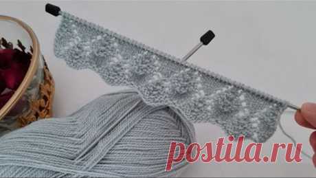 Yapması Kolay Görüntüsü Olay ✅️ Kolay Yelek Şal İçin İki Şiş Örgü Modeli ✅️ Knitting Crochet