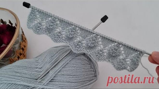 Yapması Kolay Görüntüsü Olay ✅️ Kolay Yelek Şal İçin İki Şiş Örgü Modeli ✅️ Knitting Crochet