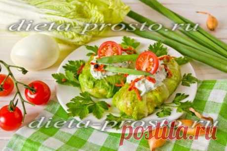 Голубцы из пекинской капусты: рецепт с фото пошагово с курицей