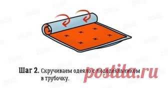 Лёгкий способ заправить одеяло в пододеяльник.