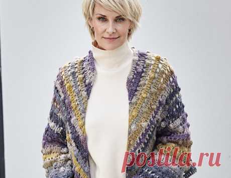 Накидка-палантин с рукавами - схема вязания крючком с описанием на Verena.ru Схема и описание вязания на спицах накидки-палантина с рукавами из журнала «Burda Creazion» №6/2019