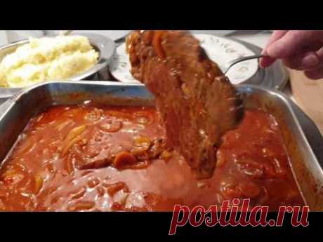 Vratina u umaku/Schweinenacken in Soße/Pork neck in sauce