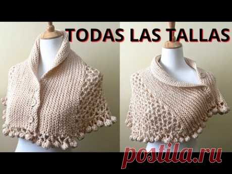 PONCHO CROCHET Tutorial | CAPA | Todas las tallas | Handwork Diy