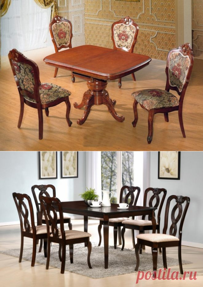 Малазийская мебель из гевеи: столы и стулья для кухни