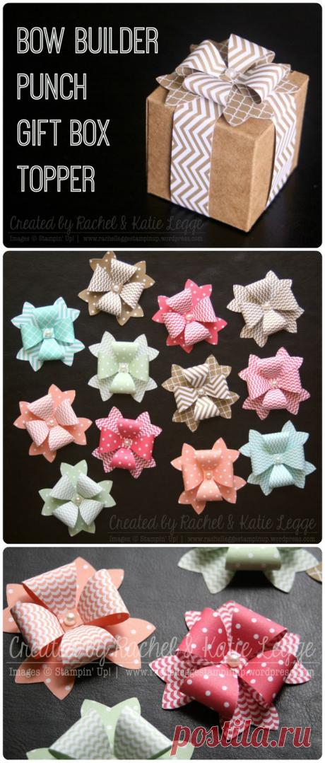 Bow Punch Gift Box Topper