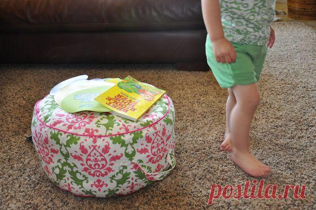 УДОБНЫЙ И МЯГКИЙ ПУФИК СВОИМИ РУКАМИ