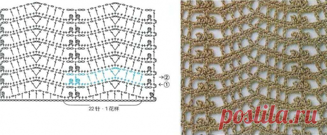 Узор крючком 