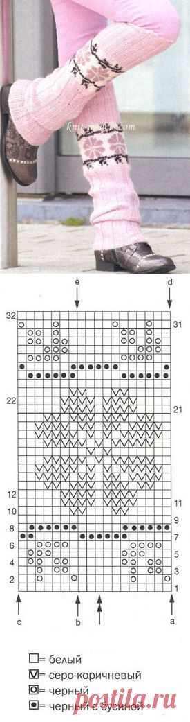 Гетры с норвежским орнаментом