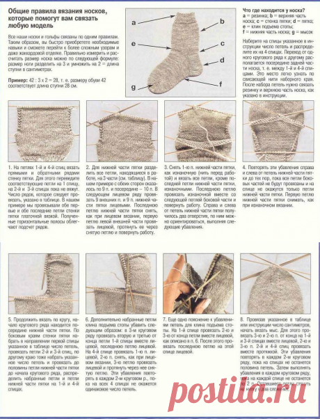 Как вязать носки легко — DIYIdeas