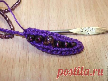 Создание болеро в технике ирландского кружева с использованием бисера - Вязание - Моя копилочка