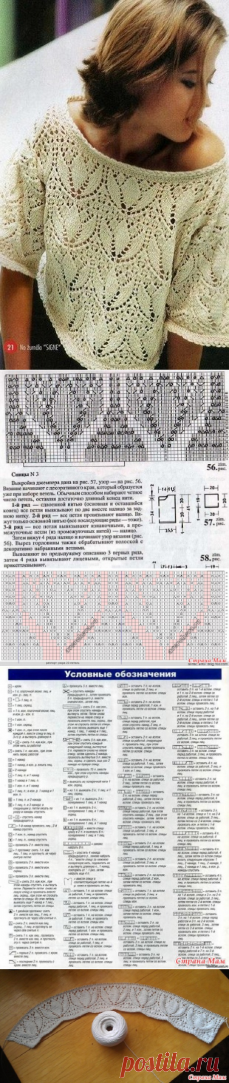 Потрясающий узор &quot;Тюльпаны&quot; спицами