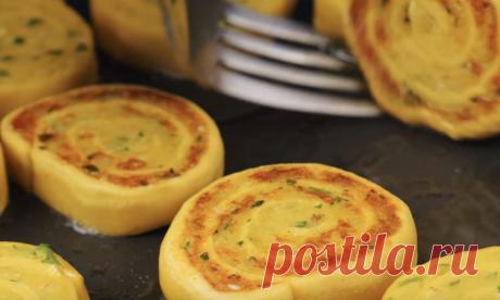 Завернули картошку в тесто и нарезали вкуснейшие рулетики