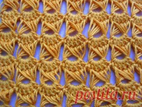 ▶ CROCHET TUTORIAL: HOW-TO MAKE THE PEACOCK EYE or BROOMSTICK LACE STITCH - PART ONE - YouTube