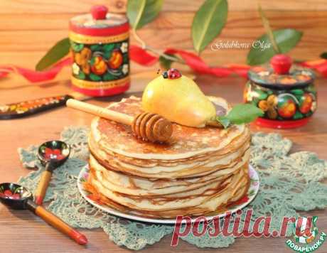 Блины к завтраку, приготовленные на кипятке – кулинарный рецепт