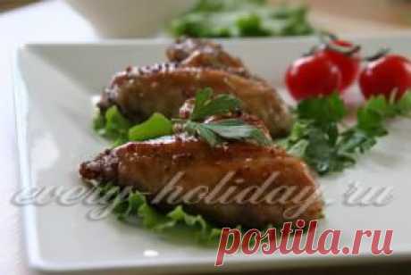 Запеченные куриные крылышки