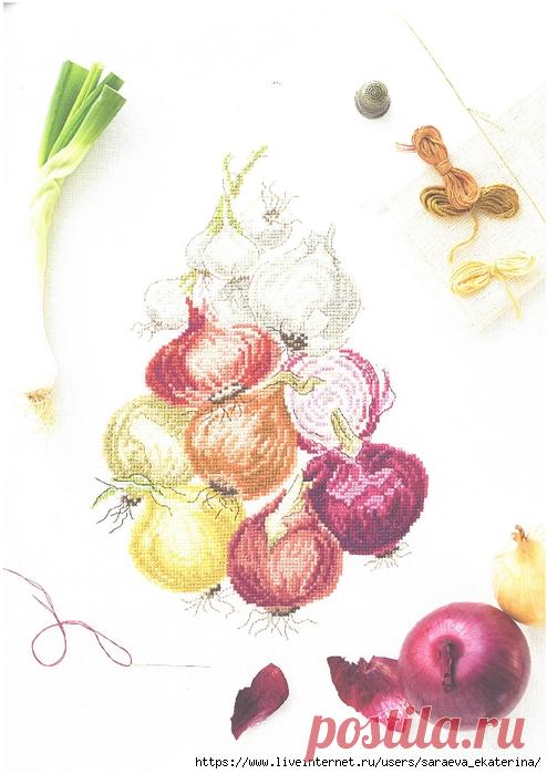 Из серии "Вышивка на кухню" - две схемы для вышивки овощей