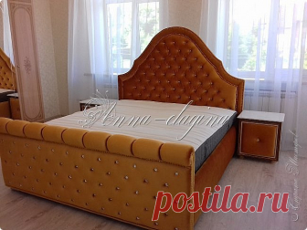 Кровать с мягким изголовьем своими руками