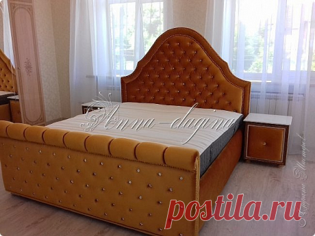 Кровать с мягким изголовьем своими руками