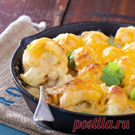 ​Цветная капуста, запеченная с сыром