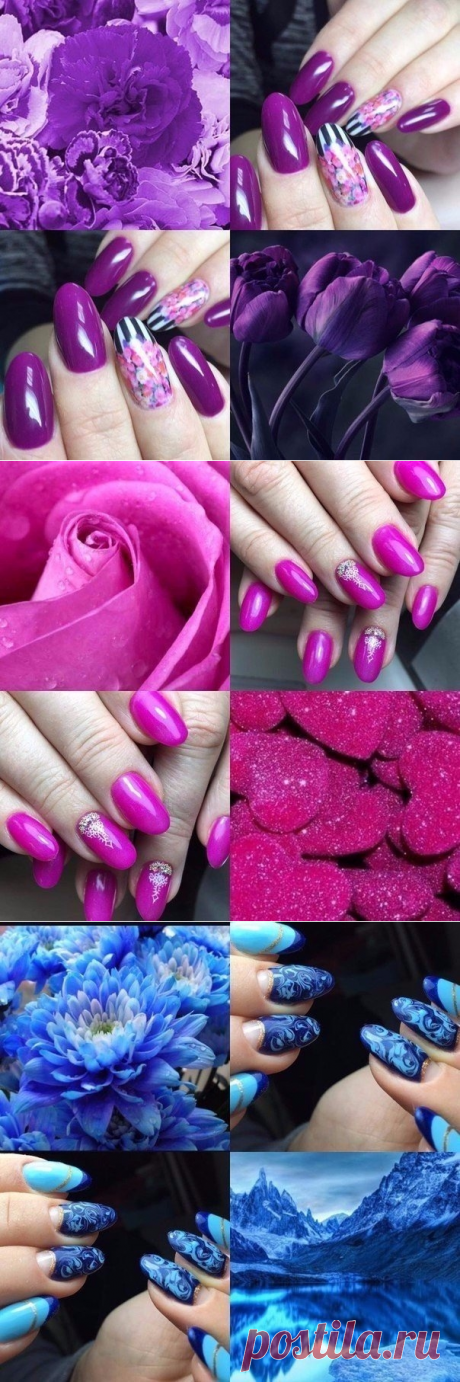 Яркие идеи маникюра от природы.