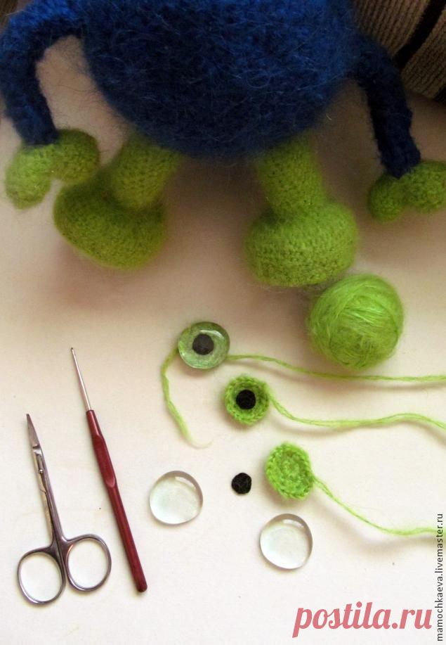 Делаем глазки для вязаных и текстильных игрушек — простые и почти универсальные - Ярмарка Мастеров - ручная работа, handmade