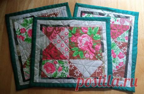 Самый простой способ пошива ланч-мата. Ткань одна, а вариантов получилось три | Лоскуток к лоскутку | Яндекс Дзен