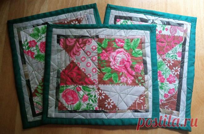 Самый простой способ пошива ланч-мата. Ткань одна, а вариантов получилось три | Лоскуток к лоскутку | Яндекс Дзен