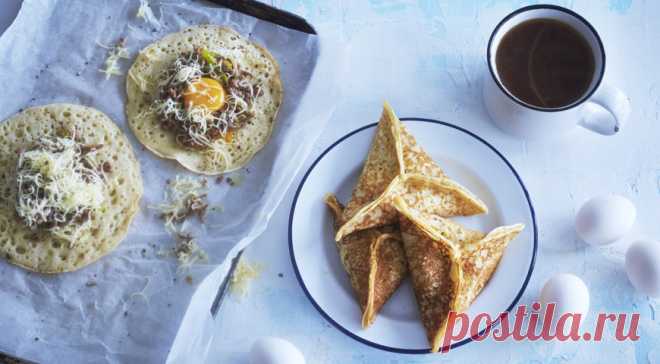 Блинчики «Три шва» с мясом и луком-пореем, пошаговый рецепт с фото