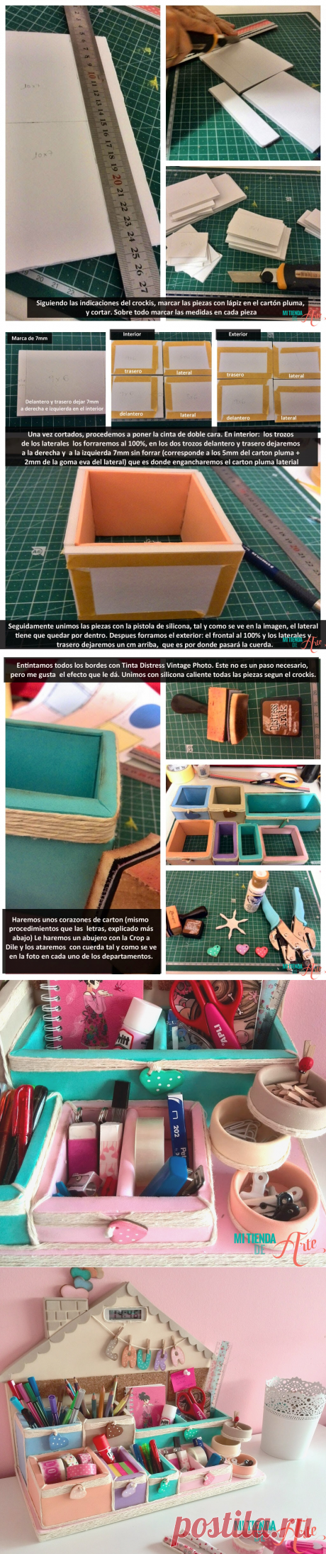 Organizador de escritorio en Goma EVA / El Blog de Mi tienda de Arte