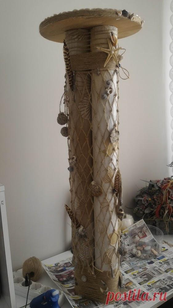 emekliyim.com - Geri Dönüsümün Merkezi: Ozalit Rulosundan Köşe Sehpası Nasıl Yapılır