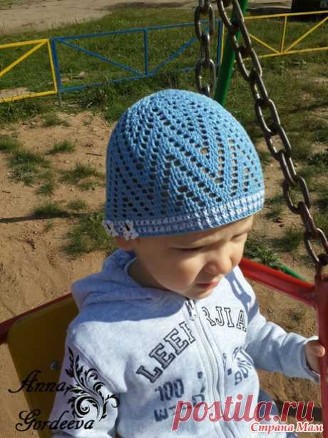 . Летняя шапочка &quot;Зиг Заг&quot; от Анны Гордеевой - В.Г.У. - Вязаные Головные Уборы - Страна Мам