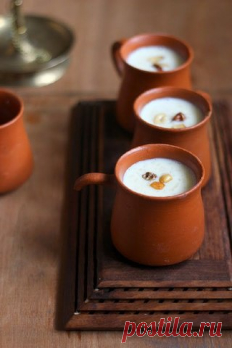 Молочный кисель с изюмом