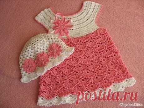 &quot;Детское платье. Вяжем кокетку&quot; (Baby dress. Knit Flirty)
