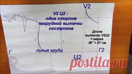 Рекомендую посмотреть: 1 - Выкройка одношовного РУКАВА на ЛЮБОЙ размер + 3 способа вычисления ОКАТА рукава https://youtu.be/m9O5dRRO_TA  2 - 11 мерок для построения выкройки-основы женского платья  https://youtu.be/r427Md50e3o ----------------------------------------------------------------------------------------------- 01:16 - расчет ширины изделия 01:33 - построение линии груди, глубины проймы 01:52 - линия талии 01:59 - линия бёдер 02:10 - ширина спинки 02:30 - расчет ...