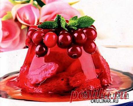 Клубничное желе. Рецепт с фотографией