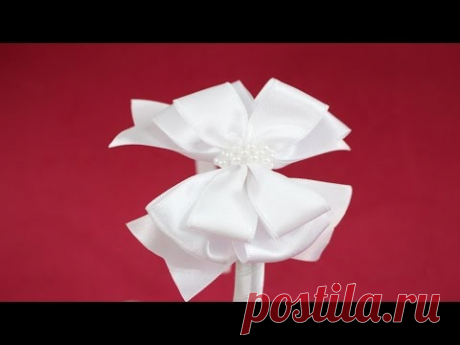 Passo a passo: Tiara com laço de fita de cetim