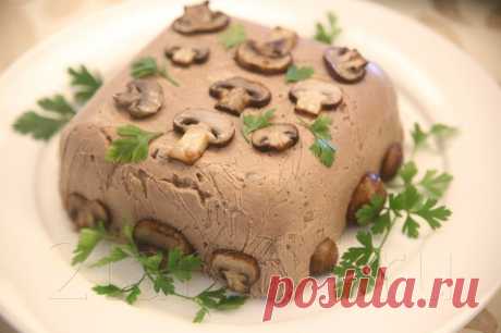 Печеночный паштет с шампиньонами