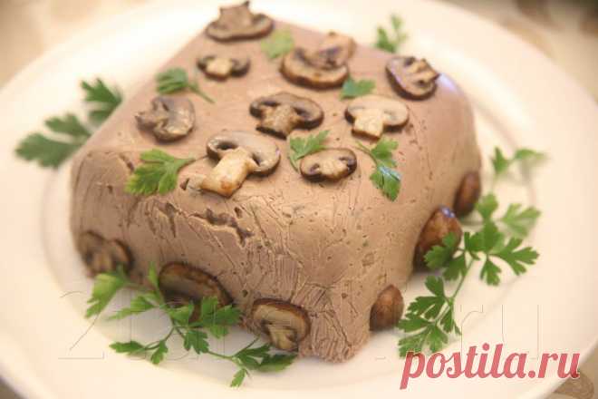 Печеночный паштет с шампиньонами