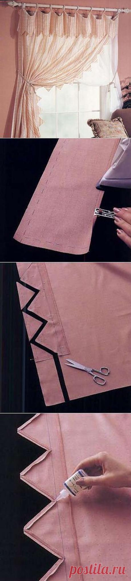 (+1) - Зубчатые шторки своими руками | УЮТНЫЙ ДОМ | советы