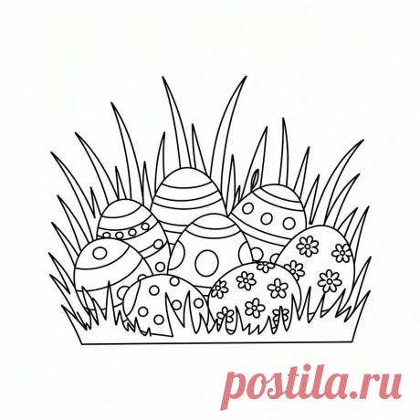 Арт - раскраски к пасхе